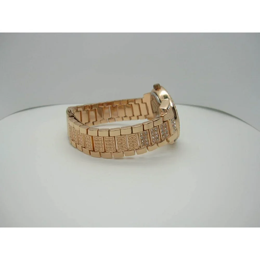 Women's Ashley Quartz Crystals‎ WR Analog Crystal 40mm Dial Watch (C661)